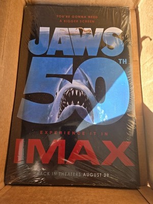 1975 Jaws 50th Anniversary (2025) 11x17 IMAX Poster Original *Not