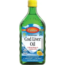 Carlson Wild Norwegian Cod Liver Oil - Lemon 16.9 fl oz Liq