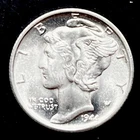 1944-S 10C Mercury Dime MS Blast White - 25235