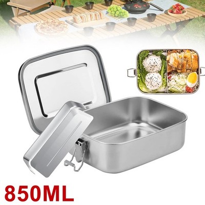 Lunchbox Bento Box Edelstahl Grill Metall Dose Brotdose Auslaufsicher Brotbox