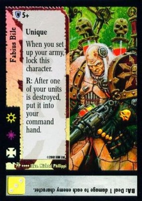 Fabius Galle - FOIL - Battle for Pandora Prime - Warhammer 40K CCG