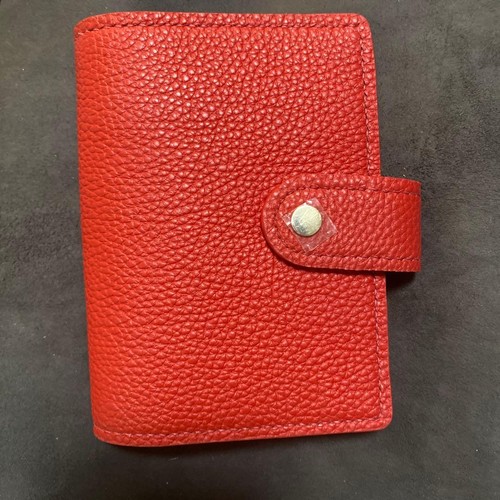 High quality genuine leather handmade system notebook mini 6 A7 ring ...