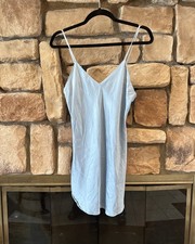 VTG 70s Victoria s Secret Gold Label 100 Silk Slip Dress Nightgown Lingerie L