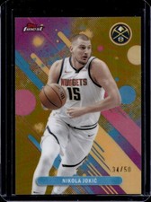 2025-26 Topps Finest Nikola Jokic Common Gold Refractor #/50 Nuggets