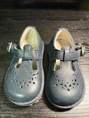 Stride Rite Toddler Leather Mary Jane Shoes Size T6W Strap Navy Dress Uniform