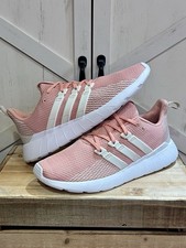 Adidas Women's Questar Flow running shoes Dust Pink/White/Raw White Size 9.5 NEW
