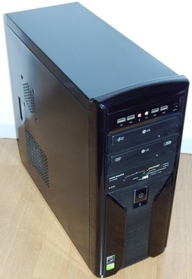 PC Computer AMD Phenom II X4 955 3,2 Ghz 8GB RAM SSD + HDD DVDRW Windows 7 Pro