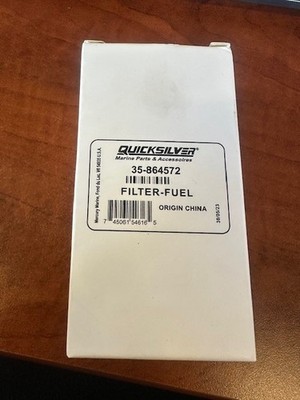 Mercury Mercruiser Quicksilver Inline Fuel Filter Cannister OEM Part # 35-864572