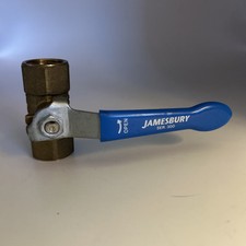 Jamesbury Series 300 1/2 Brass Ball Valve Assembly 600 CWP Plumbing