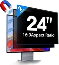 2 Pack Hidden Design Magnetic Computer Privacy Screen 24 inch