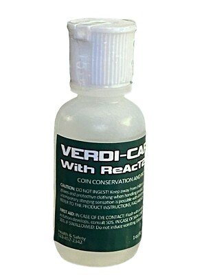 VERDI-CARE  Coin Conservation Fluid 30mL Remove Verdigris *Official Manufacturer