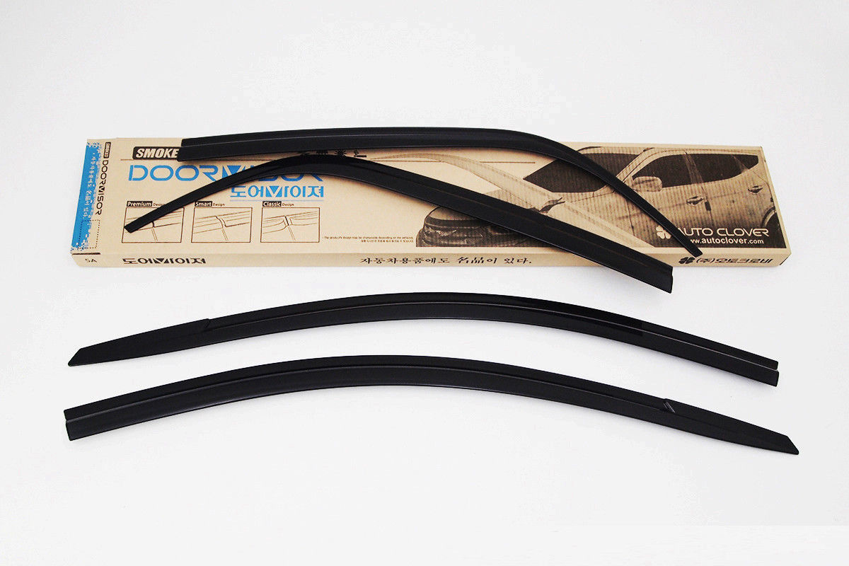 Smoke Wind Deflectors (Set of 4) compatible with 2018 2019 KIA Picanto