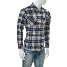 Jack Jones TOP Originals Men's LOOP Shirt Two Pocket Long Sleeve Size s Plaid