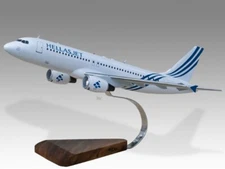 Airbus A320 Hellas Jet Desk Wood Airplane New Model Large Scale 1/100