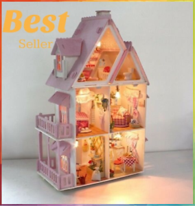 wooden childs dolls house