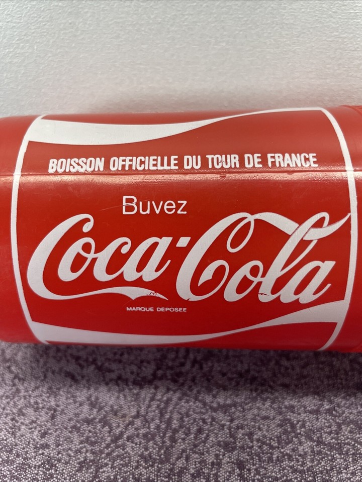 Vintage CocaCola 1980s Tour De France Cycling Water Bottle in French