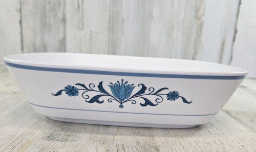 Noritake Progression China Blue Haven Japan Oval Vegetable Serving Bowl 9004
