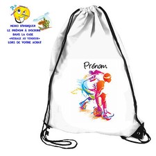 Sac de piscine sac de gym sport basket personnalisable avec prénom réf 60