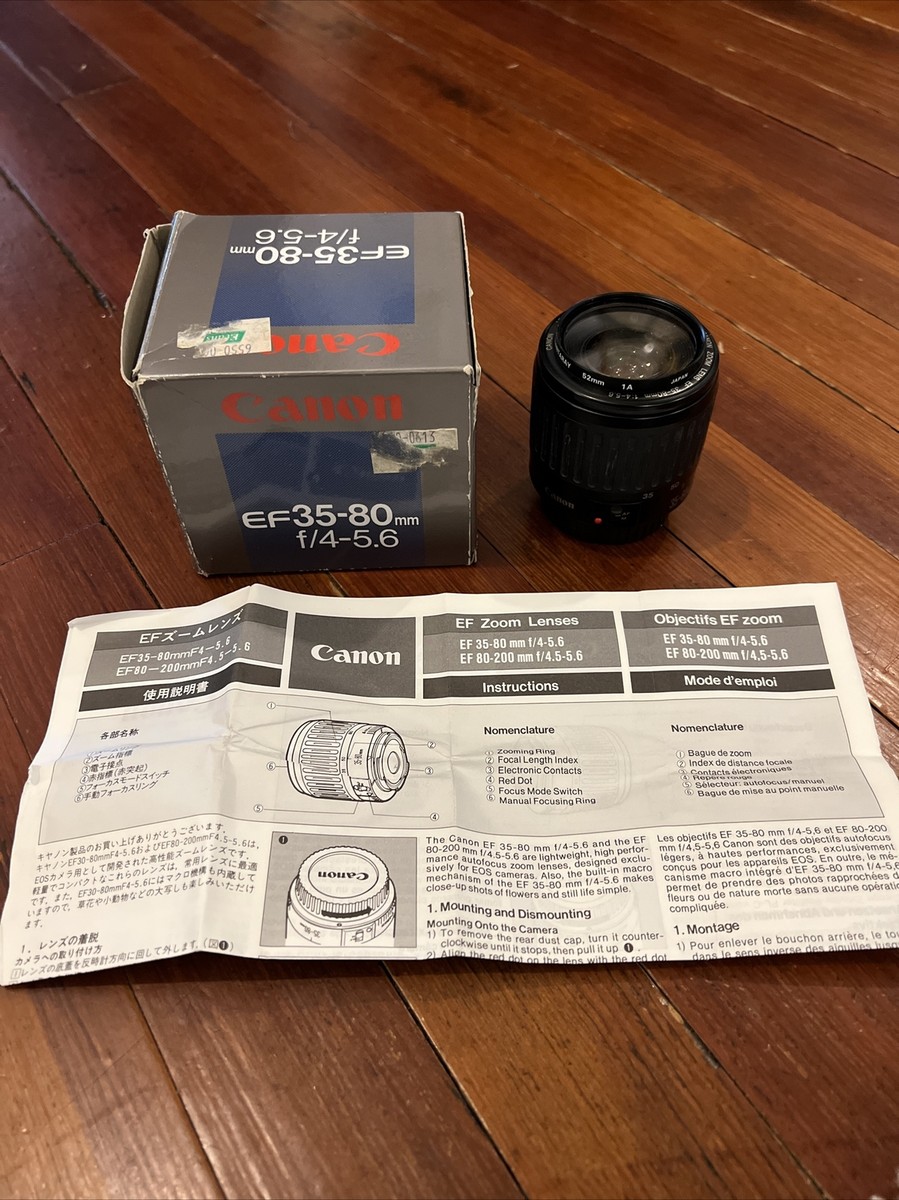 キヤノン CANON EOS5 ＋ EF35-80mm F4-5.6 lll Canon EF 35-80mm f4.0-5.6 III MK3 Lens 82966213168| eBay
