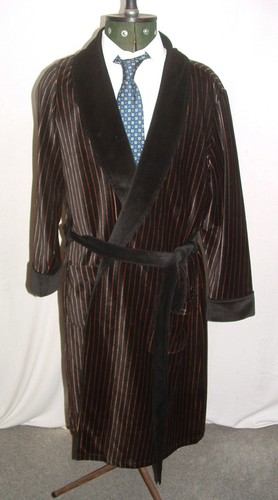 Vintage Marks & Spencer plush soft dressing gown smoking jacket