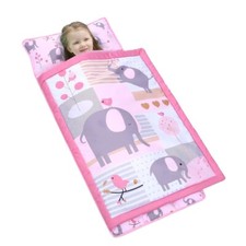 Kids Toddler Portable Travel Sleeping Bag Elephant Nap Mat w/ Pillow  Blanket