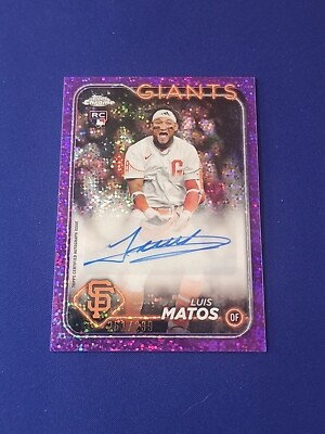 2024 Topps Chrome Update - Luis Matos Purple Speckle Auto 251 /299 RC