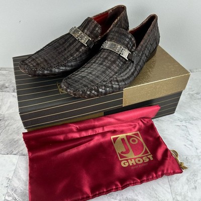 NWT Jo Ghost Woven Leather Loafers Driving Shoes sz 41 Italy  display picture 1