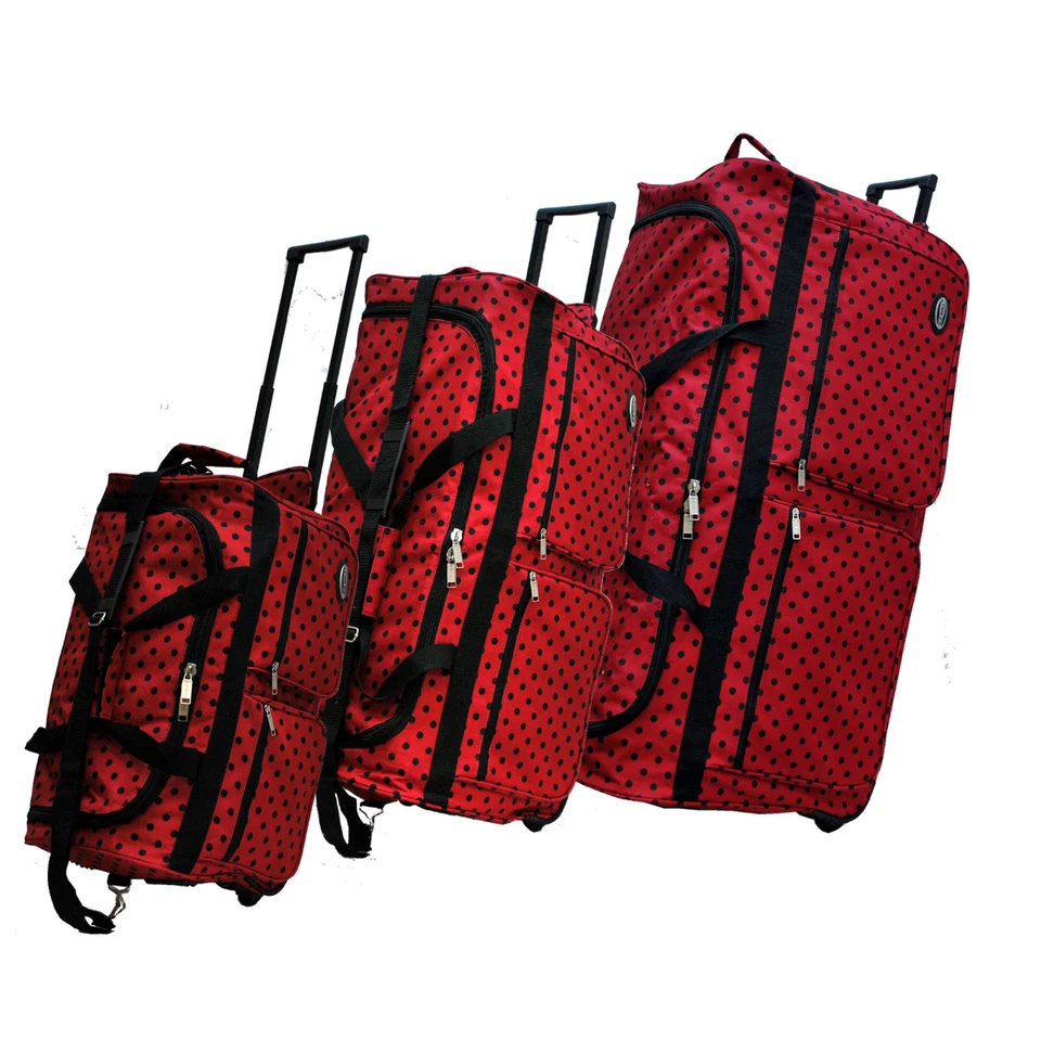 Bolso de Lona Rodante "E-Z Roll" Moda Lunares Talla 22"/30"/36" 3 Colores Foto 2 de 3