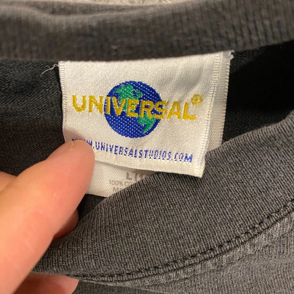 Camiseta De Colección Universal Studios 1999 Marvel Spiderman Niños L Spidey Was Here Foto 4 de 4