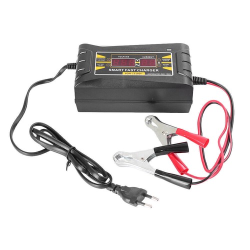 Fast Lead-acid Battery Smart Charger MCU With LCD Display For Motorcycle Car AU - Zdjęcie 5 z 10