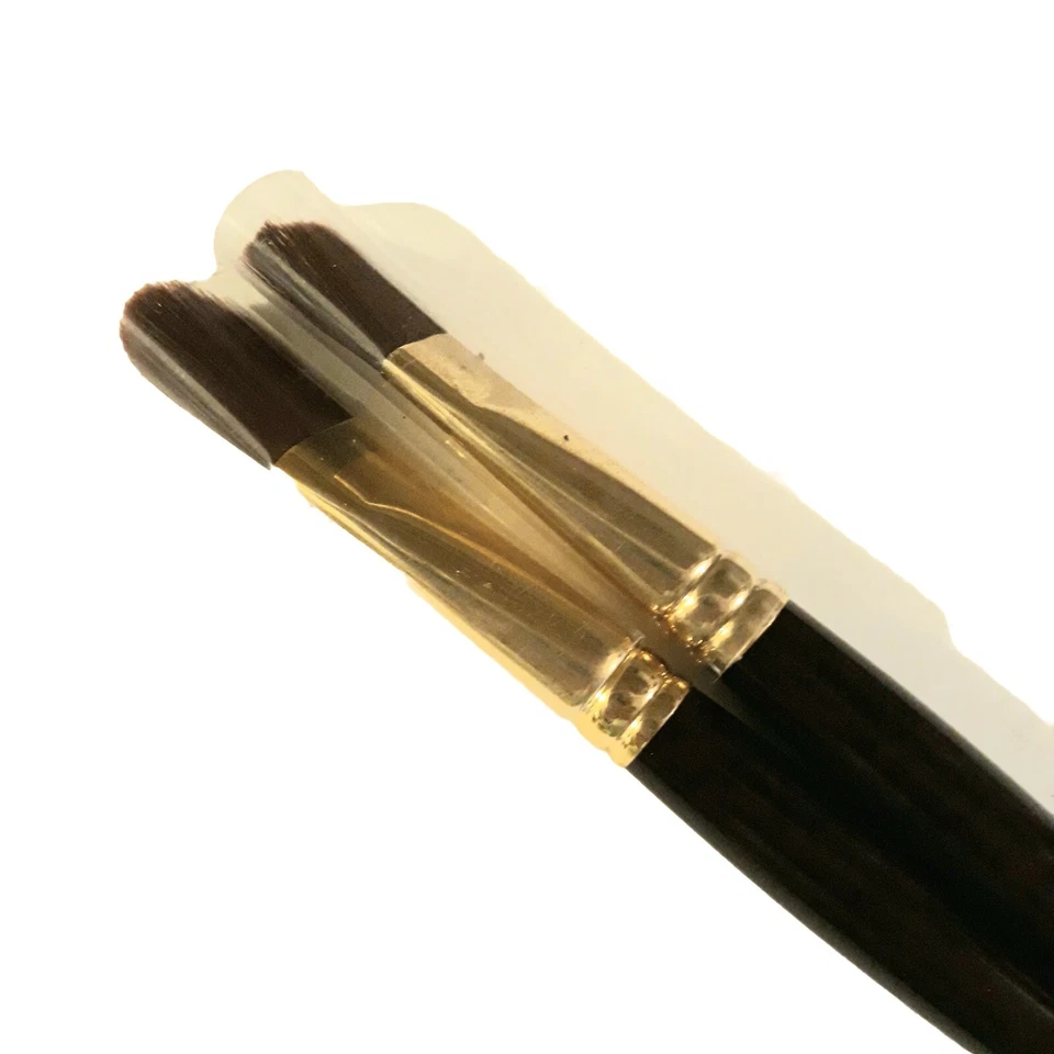 NEW Winsor Newton Galeria 2 Acrylic Artist Paint Brushes #18 Filbert & #18 Flat - Image 3 of 4