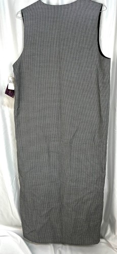 NWT Field Manor women's size 14 Blac/White pencil dress sleeveless modern - Picture 3 of 7