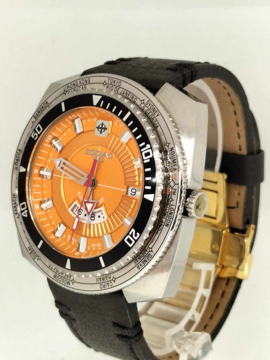 Zodiac Zo3703 watch Mens for Japan Used Black | eBay