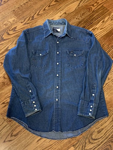 Wrangler Denim Shirt Pearl Snap 