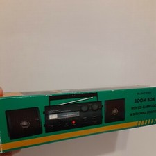 Vtg. Suntone Boom Box System AM/FM Radio Detachable Dual Speakers RR 3000