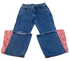 Vintage Women  s Psycho Blue Outlaw Jeans Bell Bottoms Size 3 Hippie 70  s Look