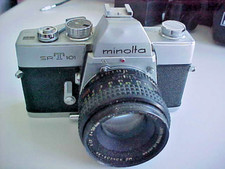 Minolta SRT101 w/Minolta 50mm f1.7 lens    bx86 