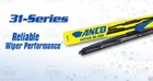 1x 15" ANCO 31-15 Windshield Wiper Blade 31-Series 15" inch Black Metal