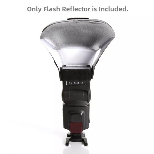 PVC Speedlite Diffuser Flash Light Bounce Diffuser With 3 Color Reflector Board - Picture 4 of 11