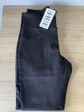 HUE Classic Smooth Denim Skimmer Leggings Black Size XS