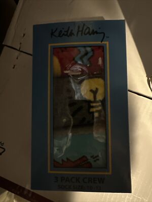 KEITH HARING 3 Pack Boxed Set Socks NIB