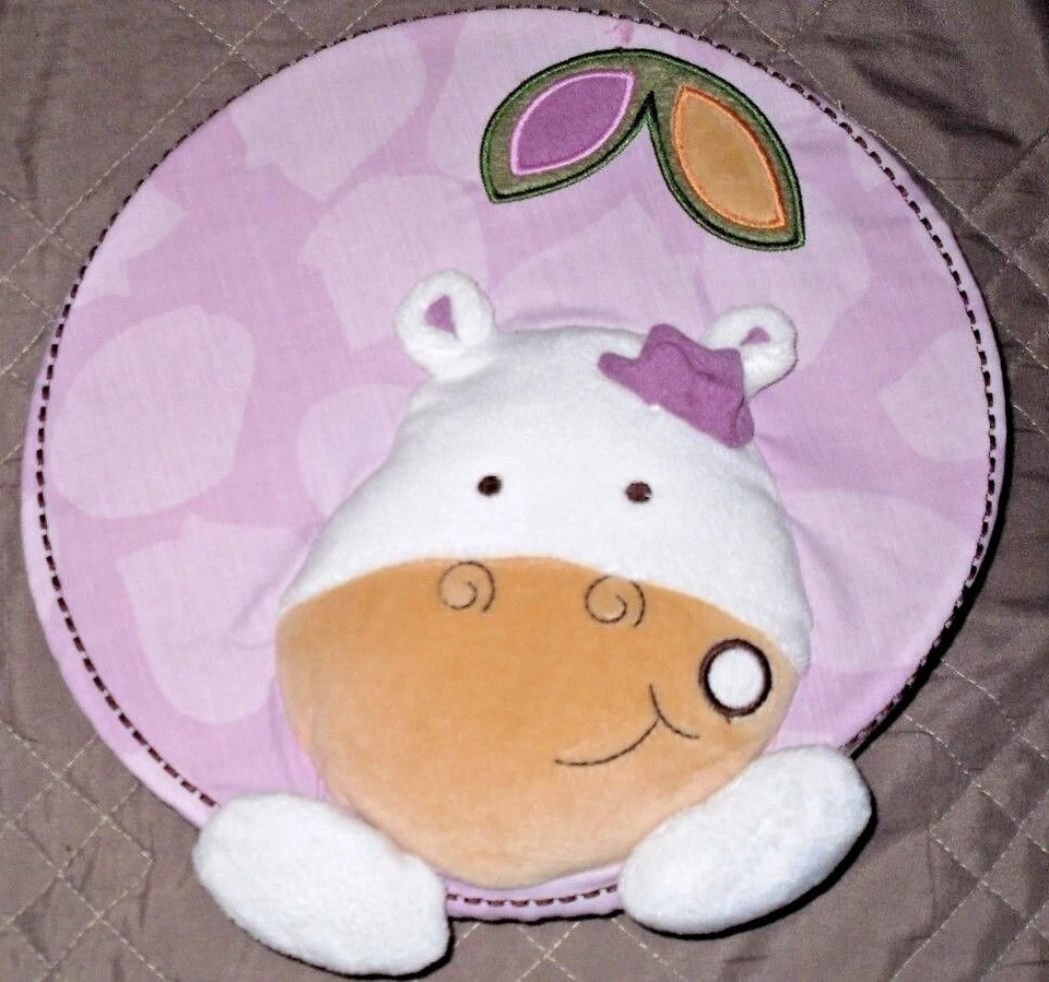 Cocalo Baby Jacama macaco girafa 2 peças pendurar parede redonda berçário roxo - Imagem 3 de 4