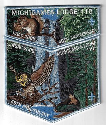 OA 110 Michigamea 2006 NOAC Flap Set LBL Bdr. Calumet IN