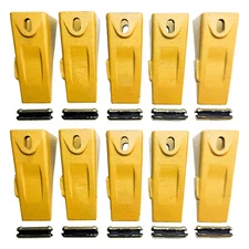 6737325 Bucket Teeth with 6737326 Flexpins for Bobcat Style Mini Excavator 10PK
