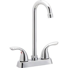 Everyday LK2477CR Deck Mount Bar Faucet with Lever Handles, Chrome