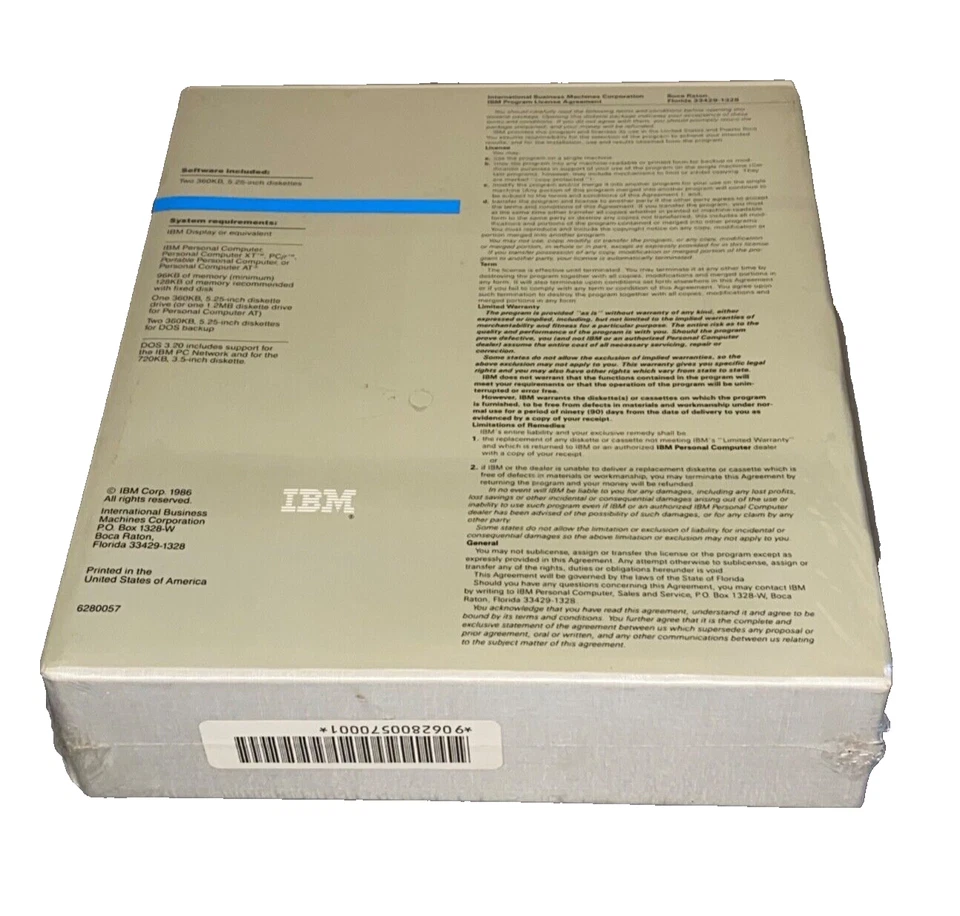 NEW Sealed IBM Disk Operating System Version 3.20 with 5.25 diskettes - Image 4 of 4
