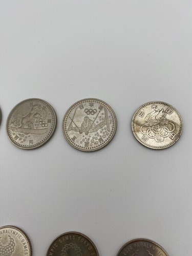 Japan 500 Yen 100 Yen Silver Mix Coin Olympics 20 Set Sport 1964 To 2020 - Picture 16 of 23