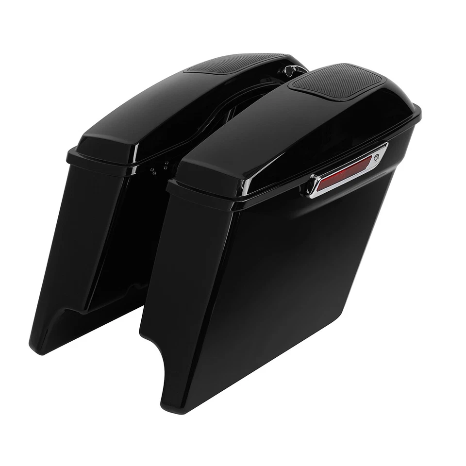 5'' Stretched Saddlebags w/ Bracket Fit For Harley Softail Heritage Deluxe 84-17 - Image 3 of 4