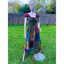 Bellissimo abito/gonna intera hippie patchwork boho