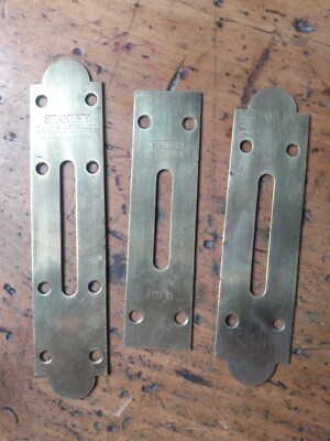 Stanley  level, top plates (3 ). READ FULL DESCRIPTION